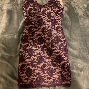 Homecoming laced purple dress